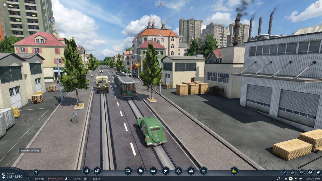 truck en tram in Transort Fever 2